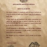 Invitación Asamblea Inaugural Amigos de Mérida